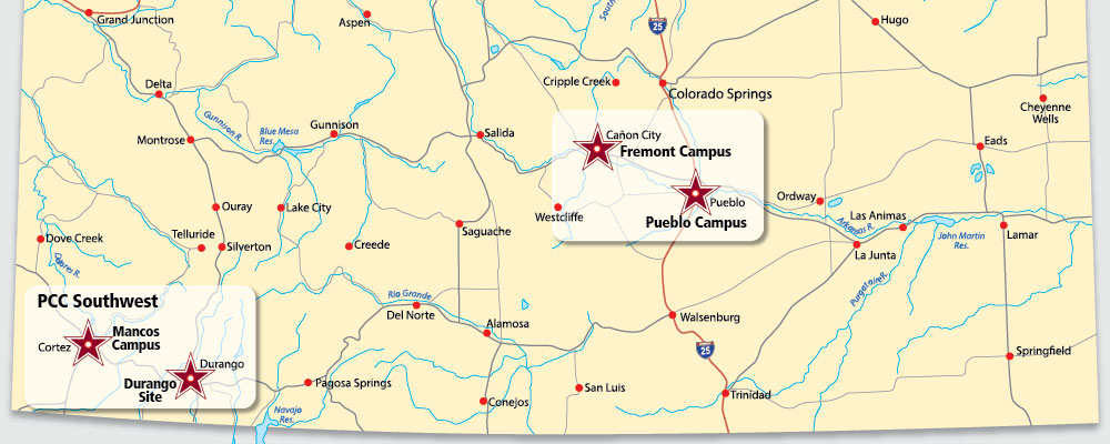 Service Area Map- Colorado Counties